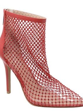 Charles by Charles David Pursue Embellished Mesh Pointed-Toe Stiletto Ankle Boot